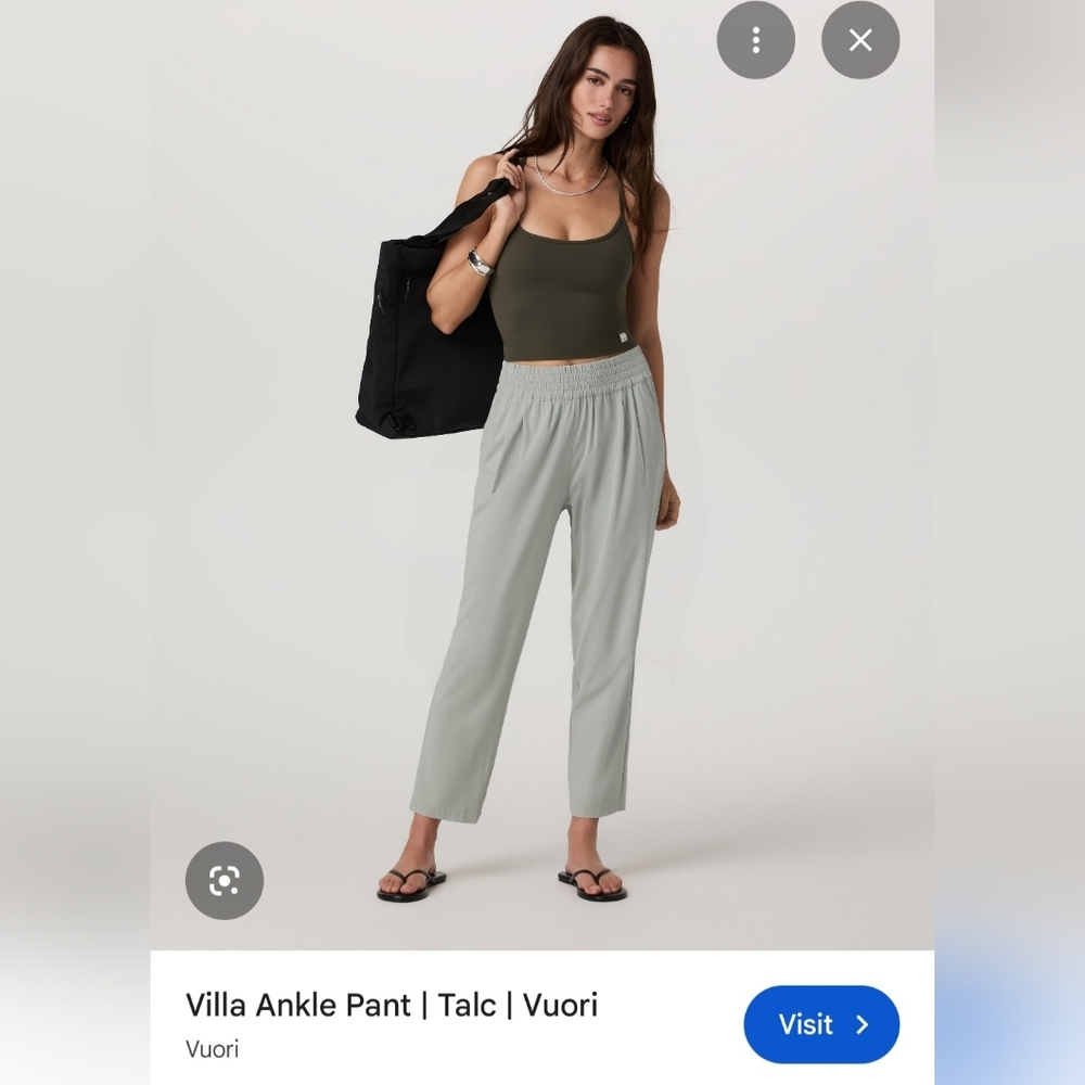 Vuori Villa Ankle Pant Talc Medium